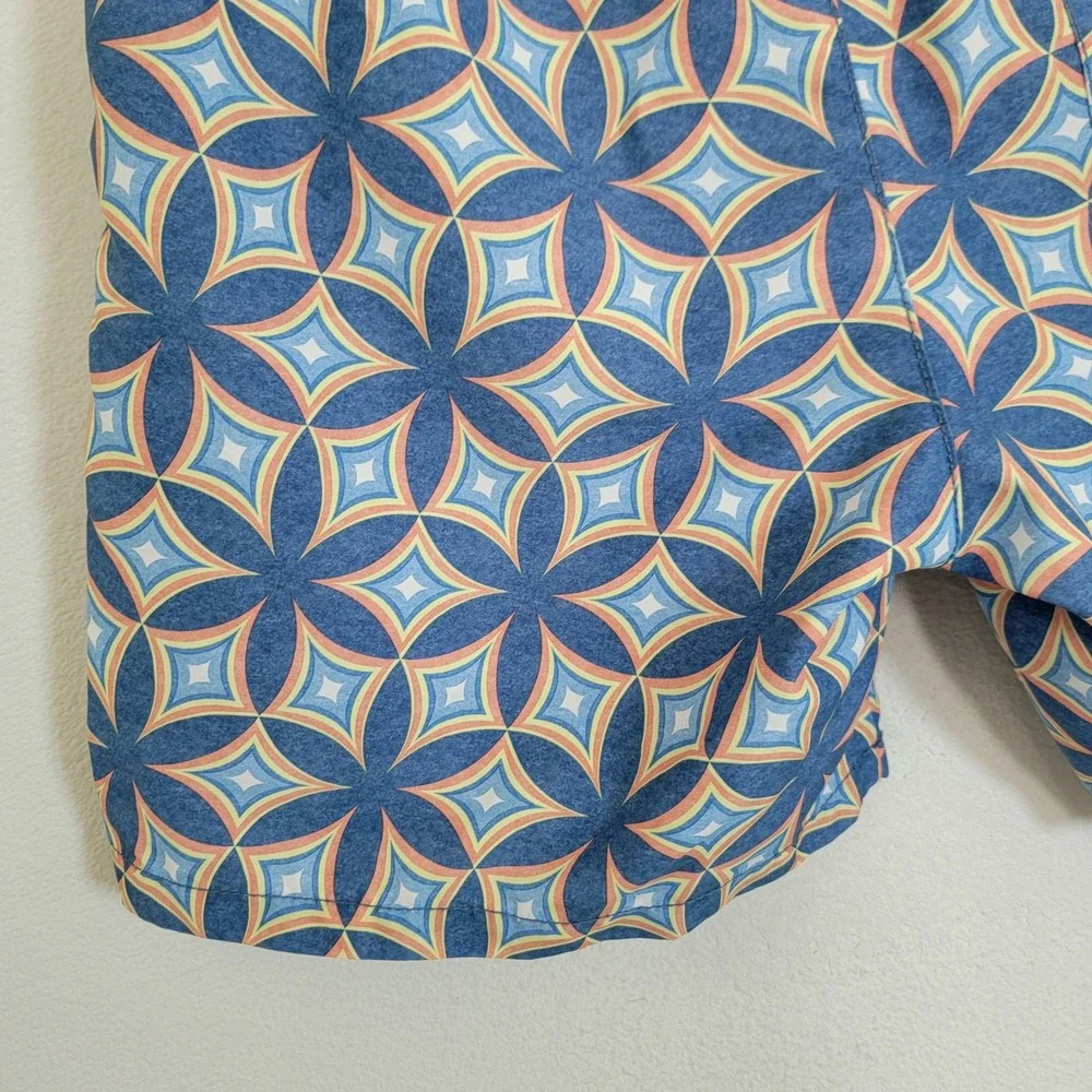 Tommy Bahama Relax Mens Medium‎ Blue Mesh Lined Swim Trunks Drawstring Resort
